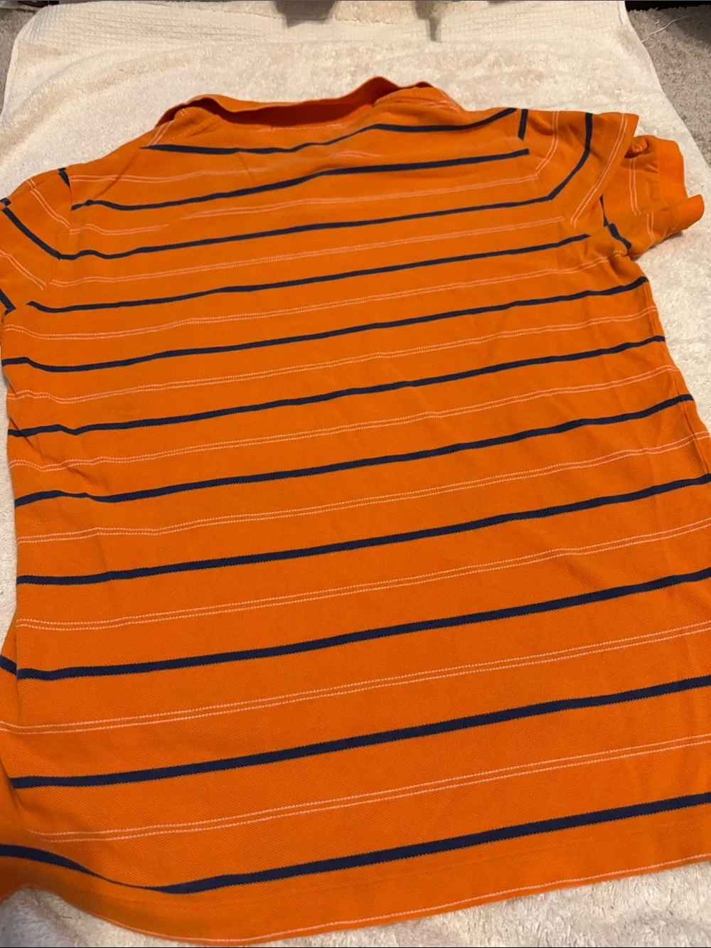 Polo by Ralph Lauren Orange Striped Polo Shirt